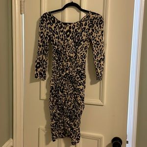 H&M cheetah bodycon dress
